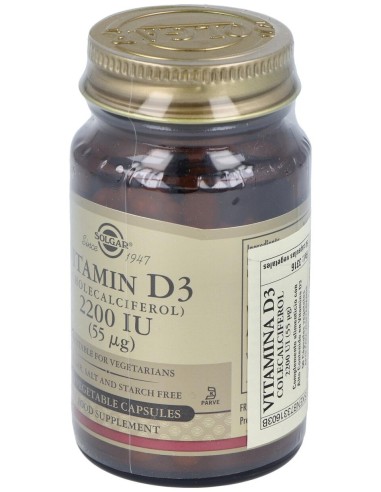 Vitamina D3 2200Ui (55Mcg) 50Cap.Veg.