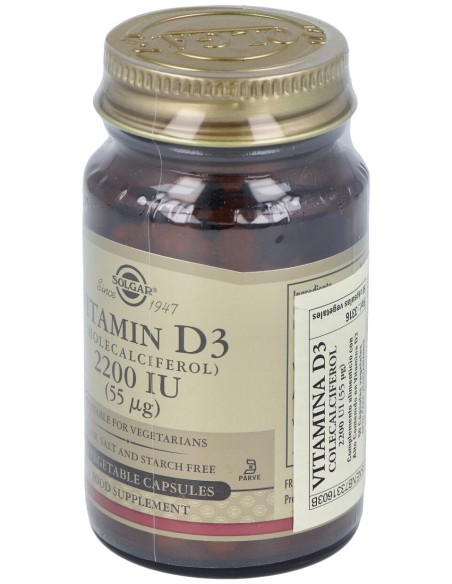 Vitamina D3 2200Ui (55Mcg) 50Cap.Veg.