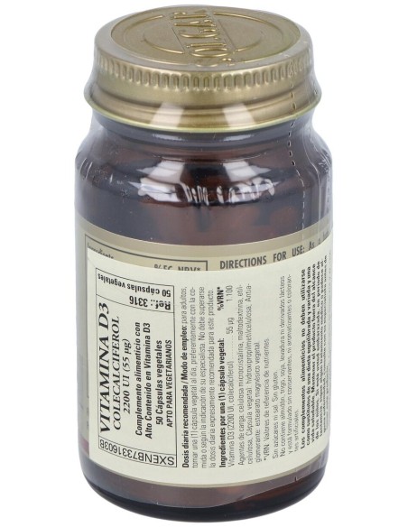 Vitamina D3 2200Ui (55Mcg) 50Cap.Veg.