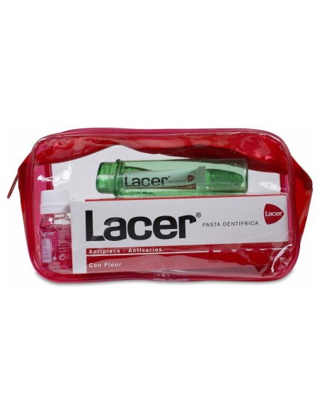 Pack Lacer Viaje Pasta Dentífrica + Cepillo Viaje + Colutorio, 1 Ud