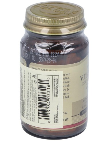 Vitamina D3 2200Ui (55Mcg) 50Cap.Veg.