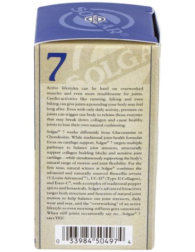 Solgar N7 Joint Support Y Confort Una Al Dia 30Cap