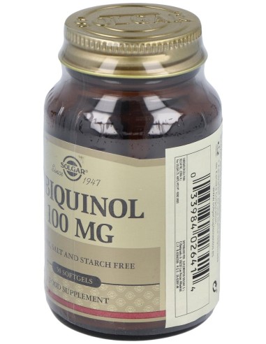 Ubiquinol 100Mg. Forma Reducida De Co Q10 50Cap.Bl