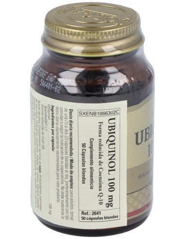 Ubiquinol 100Mg. Forma Reducida De Co Q10 50Cap.Bl