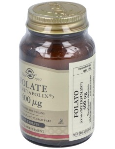 Solgar Folato Como Metafolin 400Mcg 100Comp 2