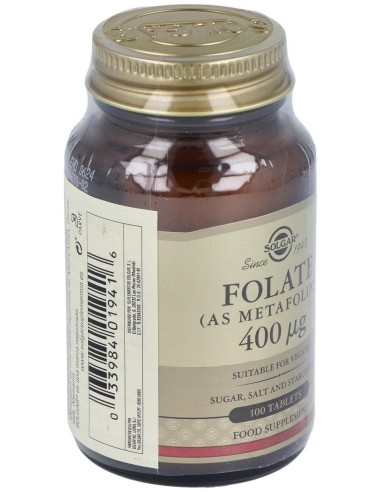 Solgar Folato Como Metafolin 400Mcg 100Comp