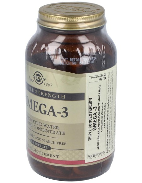 Omega 3 Triple Concentracion 100Cap.Blandas