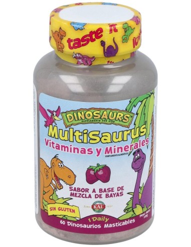 Multisaurus Vit/Min Dinos 60Comp. Kal