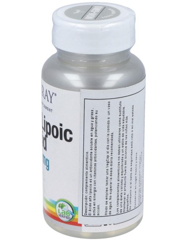 Solaray Alpha Lipoic Acid 250Mg 60Cáps