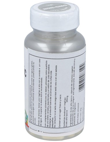 Solaray Alpha Lipoic Acid 250Mg 60Cáps