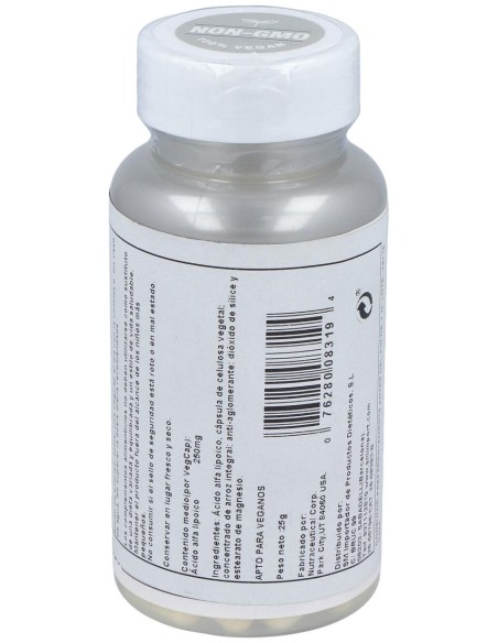 Solaray Alpha Lipoic Acid 250Mg 60Cáps