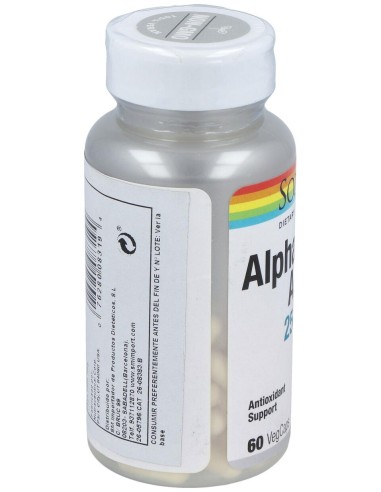 Solaray Alpha Lipoic Acid 250Mg 60Cáps