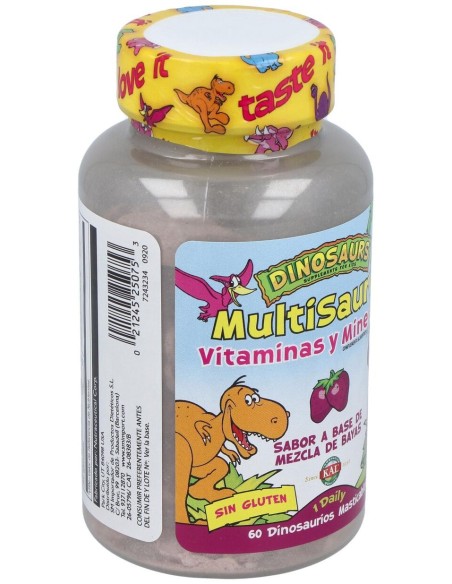 Multisaurus Vit/Min Dinos 60Comp. Kal