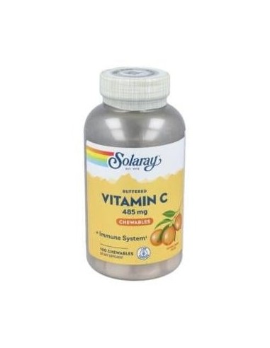 Solaray Vitamina C 485Mg 100Comp Masticables Naranja