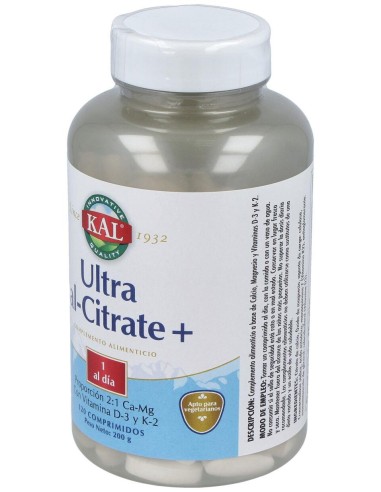 Ultra Cal Citrate + K2 120Compr.