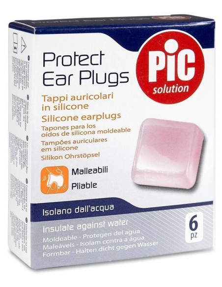 Pic Solution Tapones Oídos Silicona Moldeable, 6 Uds