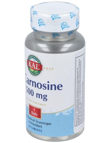 Kal L Carnosine 500 Mg 30Caps
