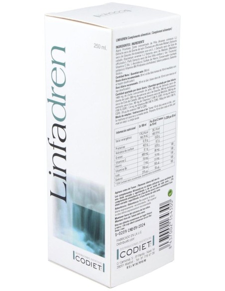 Codiet Linfadren Drenante Linfático 250Ml