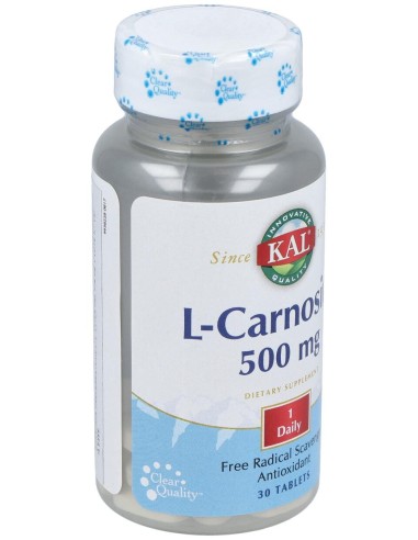 Kal L Carnosine 500 Mg 30Caps