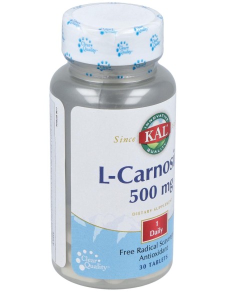 Kal L Carnosine 500 Mg 30Caps