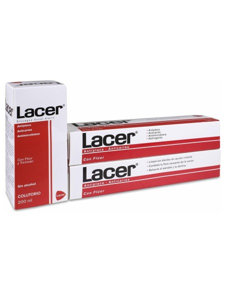 Lacer Pasta Dentífrica 2X125Ml + Colutorio 200Ml