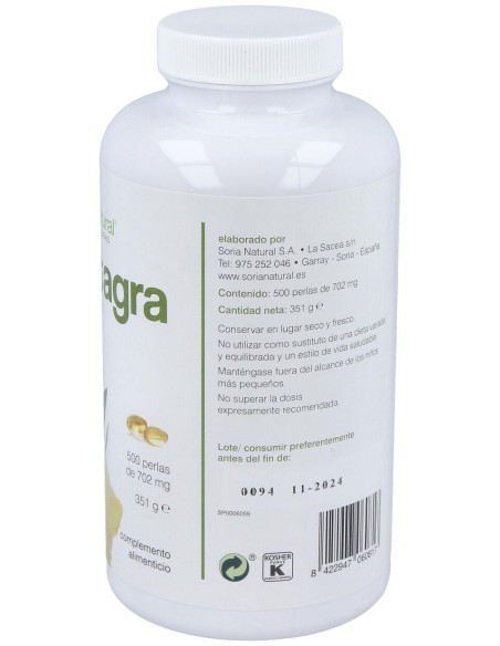 Soria Natural Colestagra Aceite De Onagra 500 Perlas