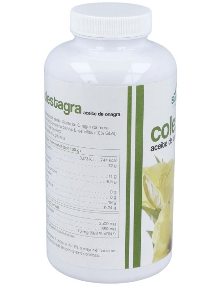 Soria Natural Colestagra Aceite De Onagra 500 Perlas