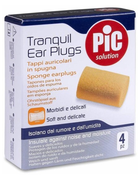 Pic Solution Tapones Oídos Espuma, 4 Uds