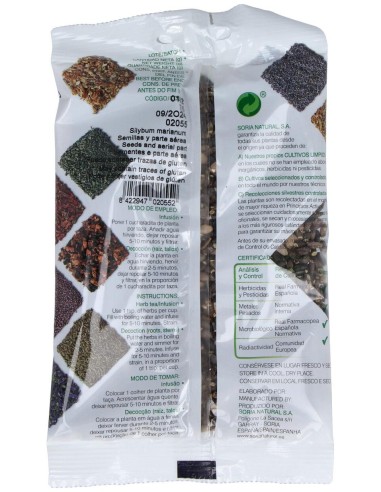 Soria Natural Cardo Mariano Semillas Bolsa 75G