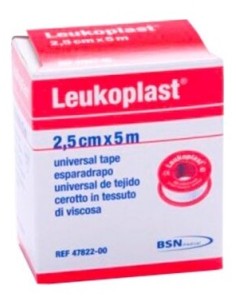 Leukoplast Esparadrapo Blanco 2,5 Cm X 5 M, 1 Ud