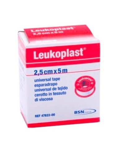 Leukoplast Esparadrapo Blanco 2,5 Cm X 5 M, 1 Ud