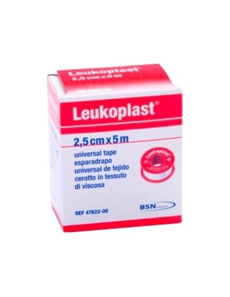 Leukoplast Esparadrapo Blanco 2,5 Cm X 5 M, 1 Ud