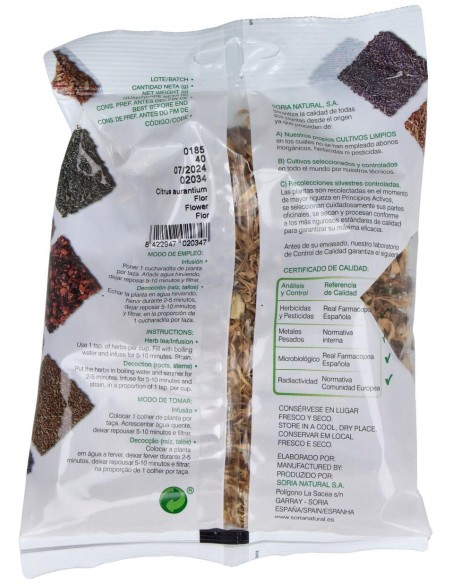 Soria Natural Azahar Bolsa 40G