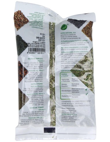 Soria Natural Infusion Oregano 25G