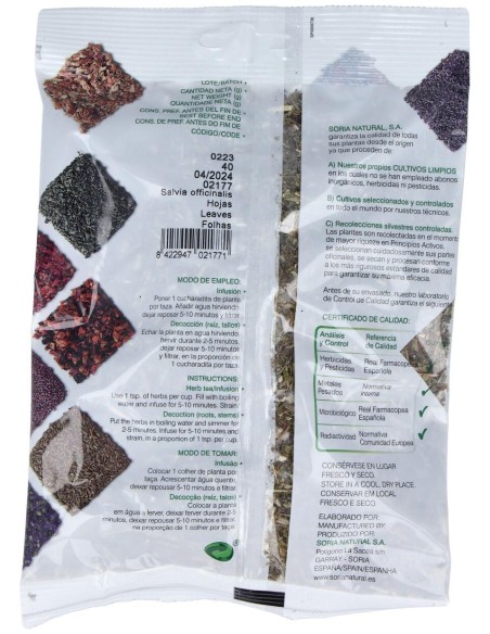 Soria Natural Infusion Salvia 40G