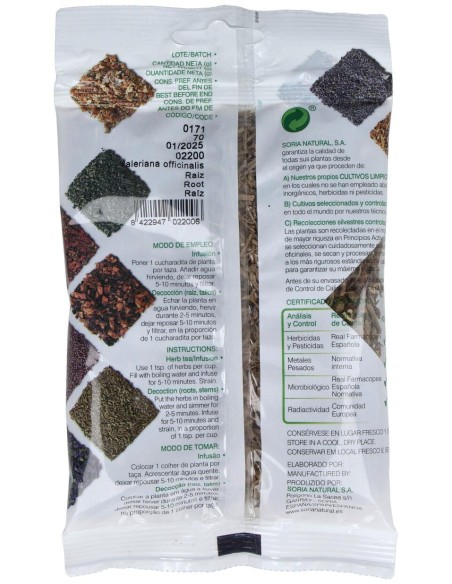 Soria Natural Valeriana Bolsa 70G