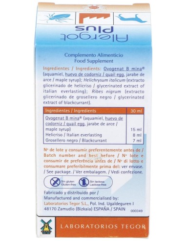 Tegor Alergot Plus Gotas 30Ml