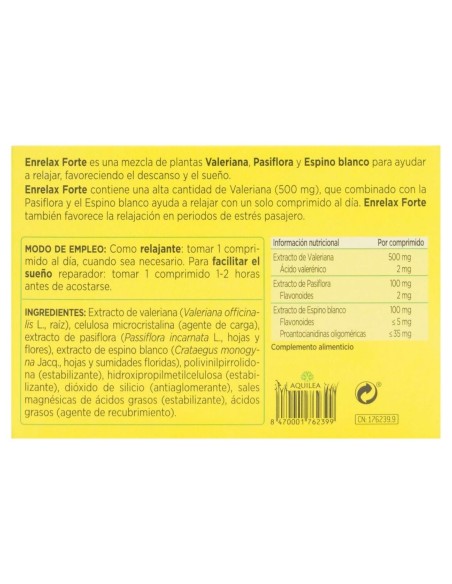 Aquilea Enrelax Forte 30Comp