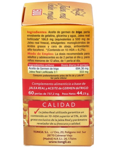 Tongil Apicol Jalea Real 500 60 Perlas