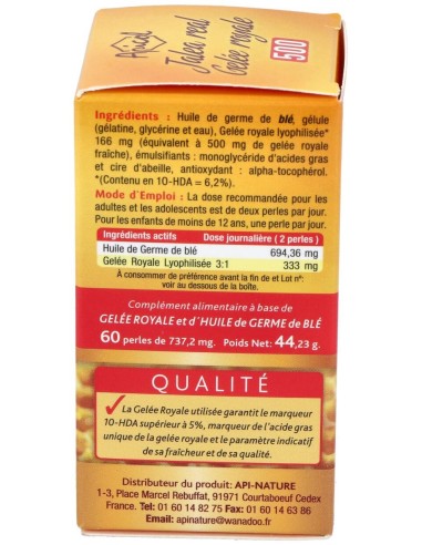 Tongil Apicol Jalea Real 500 60 Perlas