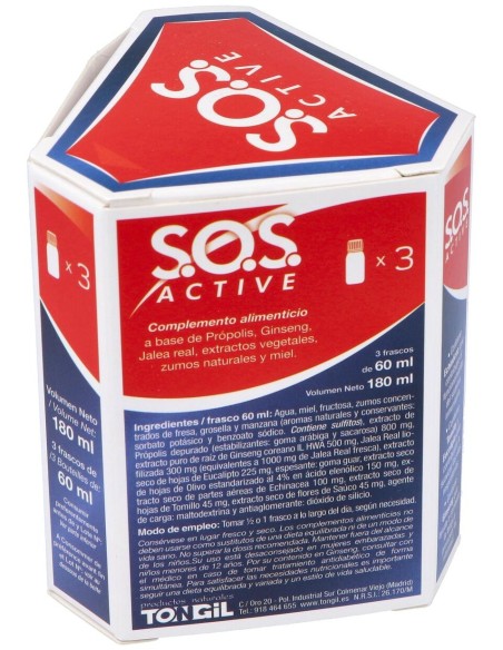 Sos Active 3Frascos 60Ml.