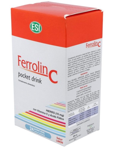 Esi Trepat Diet Ferrolin C Pocket Drink 24 Sobres