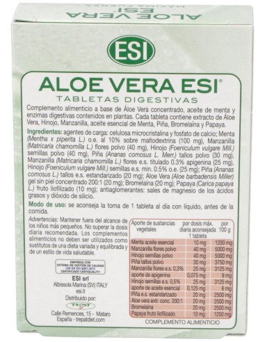 Aloe Vera Digestivo (Caja Blanca) 30Comp.