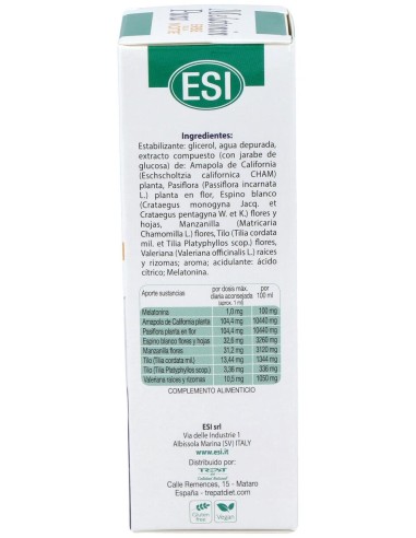 Esi Melatonin Pura Con Erbe Della Notte Gotas 1Mg 50Ml