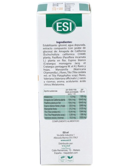 Esi Melatonin Pura Con Erbe Della Notte Gotas 1Mg 50Ml