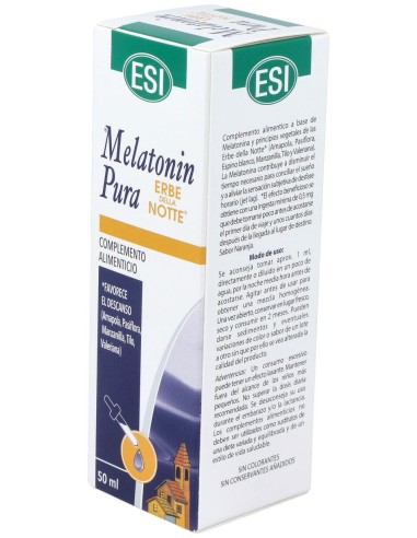 Esi Melatonin Pura Con Erbe Della Notte Gotas 1Mg 50Ml