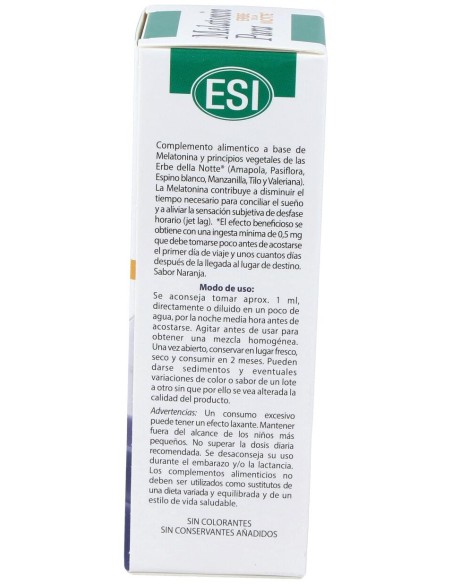 Esi Melatonin Pura Con Erbe Della Notte Gotas 1Mg 50Ml