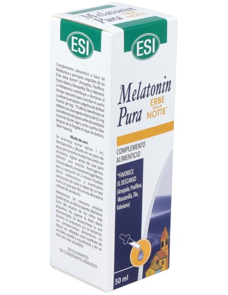 Esi Melatonin Pura Con Erbe Della Notte Gotas 1Mg 50Ml