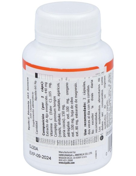 Kyolic Formula 103 Inmune 100Cap.