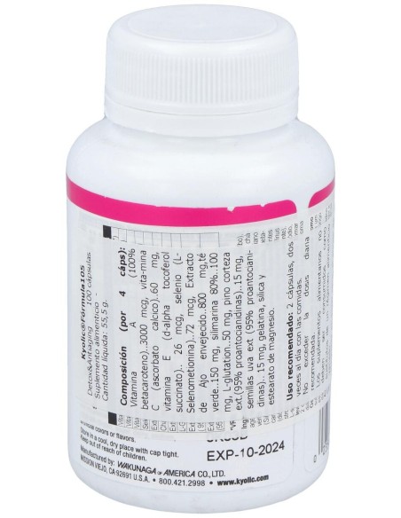 Kyolic Formula 105 Detox 100Cap.